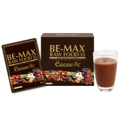 BE-MAX RAW FOOD 55 Cacao（ローフード55 カカオ）　　定価／40g×15食入 9,000円（税込9,720円）