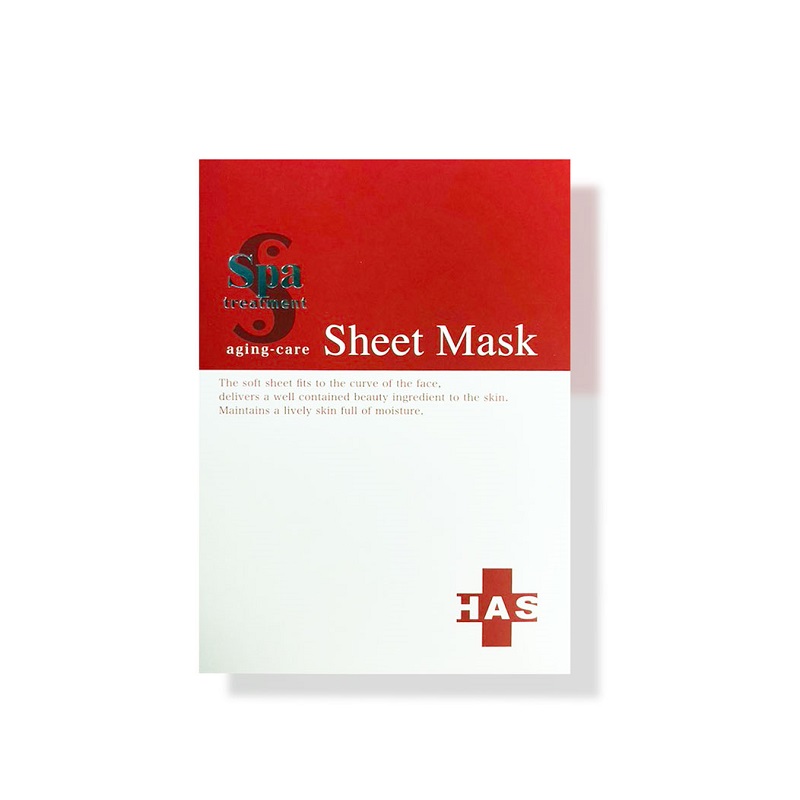 スパトリートメント HAS シートマスク　内容量 : 美容液 21ml 含浸マスク×4枚入　定価／2,600円（税込2,860円）